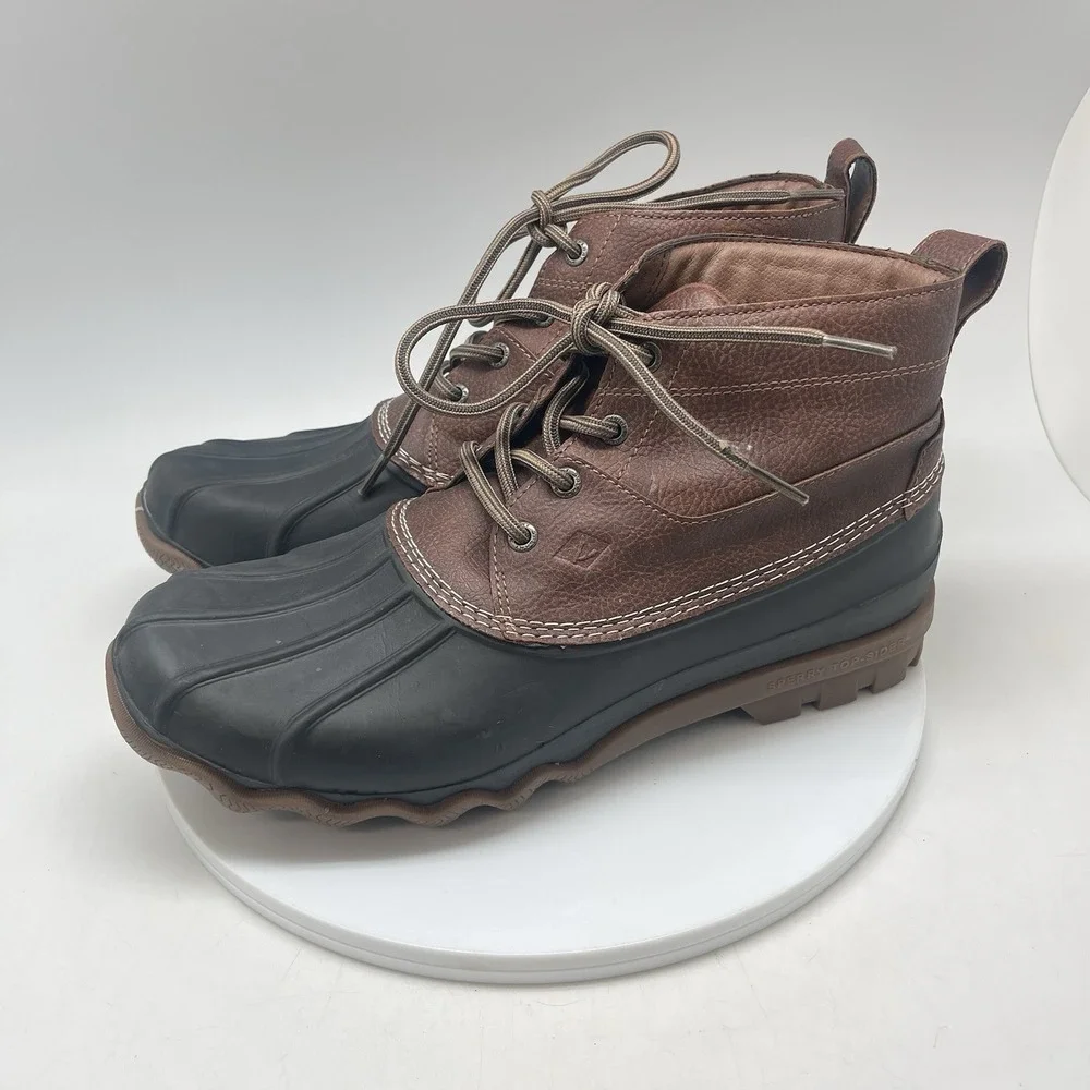 Sperry Boots Mens 12 Brewster Low Waterproof Boot Brown STS22783 Outdoor Shoes‎